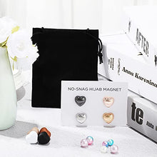 Load image into Gallery viewer, 8 Pieces Hijab Magnetic Pins,Strongest Commercial Strength Magnetic Hijab Pins Buttons for Women Multi-Use Colorful Scarf Small Magnetic Hijab (Heart Style)
