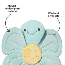 Load image into Gallery viewer, DR.TALBOT'S Nuby Turtle Baby Bath Cushion for Bathtub or Sink, Soft and Easy to Dry Fabric, 0-6 Months, Turquoise

