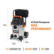 Load image into Gallery viewer, Ridgid Ridgidon WD1956 16 gal. 6.5-Peak HP Stainless Steel Wet Dry Vac
