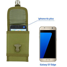 Load image into Gallery viewer, Premium Outdoor MOLLE Tactical Military Pouch Army Black Waist Holster Mobile Phone Belt Clip Pouch for iPhone 11 XR Xs 6 6s 7 Plus 8 Plus, Galaxy Note 10 (Fits Will a Slim Hard Case Bumper Cover On)
