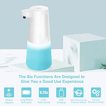 Load image into Gallery viewer, Wisekoti New Generation of Automatic Foaming Soap Dispenser, Electric and Rechargeable, Touchless Foam Soap Dispenser for Kitchen Sink &amp; Bathroom Countertop, Dish Soap Dispenser, Hand Soap Dispenser
