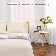 Load image into Gallery viewer, FAPO Queen Bed Sheets Set, 6 Piece Super Brushed Microfiber 1800 Bedding Sheets &amp; Pillowcases-Wrinkle &amp; Fade &amp; Hypoallergenic Resistant Bed Sets-Easy Fit and Breathable &amp; Cooling Sheets (Beige) …
