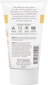 Burt's Bees Peach and Willow Bark Deep Pore Exfoliating Facial Scrub, Package May Vary, 4 Oz