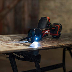 SKIL 2-Tool Combo Kit: PWRCore 12 Brushless 12V 1/2 Inch Cordless Drill Driver and Compact Brushless Reciprocating Saw, Includes 2.0Ah Lithium Battery and PWRJump Charger - CB742601