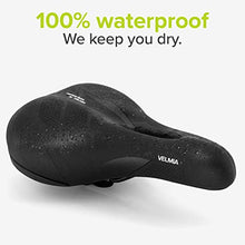 Load image into Gallery viewer, Velmia Bike Saddle for [Trekking Bikes] - Comfortable seat for Men and Women with Innovative 3-Zone-Concept &amp; Memory Foam - Waterproof Bicycle Saddle with Ergonomic Design &amp; Video (Trekking)
