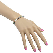 Load image into Gallery viewer, 10ct TGW Multi Gemstone Tennis Bracelet in Sterling Silver
