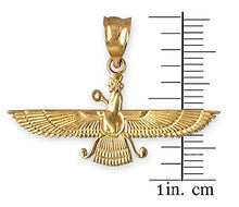 Load image into Gallery viewer, LA BLINGZ 10K Yellow Gold Farvahar Womens Pendant
