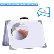 Load image into Gallery viewer, Small Dry Erase White Board,16x12 Inches Foldable Double Sided Portable Magnetic Mini Whiteboard for Kids Students Teacher Office and Home,School
