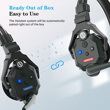 Load image into Gallery viewer, Hollyland Solidcom C1 Wireless Headset Intercom System 6-Person Team Communication 1000ft Full Duplex Group Talk Single Ear Headset with 1 Master &amp; 5 Remote Headphone Microphone
