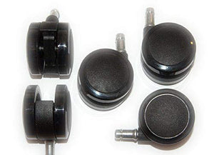 Herman Miller 2.5-Inch Aeron Office Chair Replacement Caster Set for Hard Floor (Set of 5)