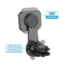 Load image into Gallery viewer, Magnetic Mount, WixGear Universal Air Vent Twist Hole Magnetic Phone Holder for Car, for All Cell Phones with Fast Swift-Snap Technology, Will Not Block Air Vent Flow - for Horizontal Vent
