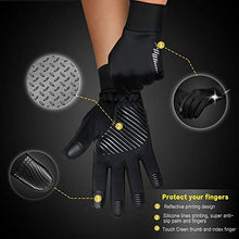 Load image into Gallery viewer, Aoliks Winter Gloves for Men Women Touchscreen Non-Slip Gloves Warm Thermal Soft Waterproof Windproof Gloves for Workout Running Cycling Riding Outdoor Sports (Black, Small)

