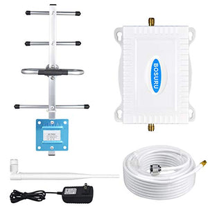 AT&T Cell Phone Signal Booster 4G LTE Band12 /17 700Mhz US Cellular T-Mobile ATT Cell Signal Booster Boost Data+Voice Mobile Signal Booster AT&T Cell Phone Signal Amplifier with Antenna Kit for Home