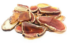 Load image into Gallery viewer, ShinyShaw 10 PCS Polished Agate Light Table Slices,Healing Crystals Geode Stones，Irregular Home Decoration Jewelry Making (Red)
