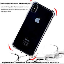 Load image into Gallery viewer, Compatible with iPhone XR 6.1" 2018 Case, Slim Fit Crystal Clear with 4 Corners Protection Cover with Soft Scratch-Resistant TPU Lightweight Anti-Scratch Shock Absorption Protective -Gray
