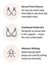 Load image into Gallery viewer, Glamorise Women's Full Figure Plus Size Wonderwire Front-Close Bra Underwire #1245, Centennial Leopard, 40F
