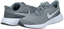 Load image into Gallery viewer, Nike Unisex-Kid's Revolution 5 Grade School Running Shoe, Cool Grey/Pure Platinum-Dark Grey, 6.5Y Regular US Big Kid
