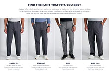 Load image into Gallery viewer, Haggar Men's Iron Free Premium Khaki Classic Fit Pleat Front Expandable Waist Casual Pant, Dark Navy, 38 x 29
