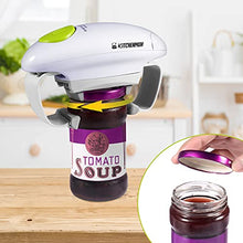 Load image into Gallery viewer, Sinceller Electric Jar Opener, Restaurant Automatic Jar Opener for Seniors with Arthritis, Weak Hands, Bottle Opener for Arthritic Hands
