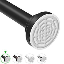 Load image into Gallery viewer, Ausemku Shower Curtain Rod Tension - 26-40 Inch Never Rust Non-Slip Spring Tension Curtain Rod No Drilling Stainless Steel Curtain Rod Use Bathroom Kitchen（Black）
