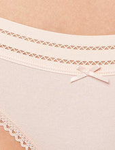Load image into Gallery viewer, Iris &amp; Lilly Women's Cotton Thong Underwear, Pack of 5, Black/Dusty Pink/White, Medium
