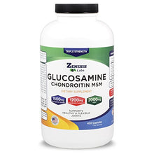 Load image into Gallery viewer, Glucosamine Sulfate + Chondroitin + MSM - 450 Capsules (90 Day Supply) - (Buy 2, Save 15%) 1500mg, 1200mg, 2000mg per Serving - Back, Knee Pain Relief
