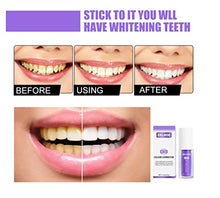 Load image into Gallery viewer, 2 PCS V34 Colour Corrector Teeth Whitening Sensitive Teeth Toothpaste, Intensive Stain Removal Teeth Reduce Yellowing （Purple）
