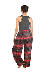 LOFBAZ Harem Pants for Women Yoga Boho Sweatpants Womens Hippie Bohemian Clothing Palazzo Beach Clothes Casual Pajama Rose 2 Pink X-Large