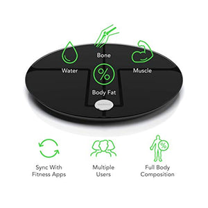 QardioBase2 WiFi Smart Scale and Body Analyzer: monitor weight, BMI and body composition, easily store, track and share data. Free app for iOS, Android, Kindle. Works with Apple Health.