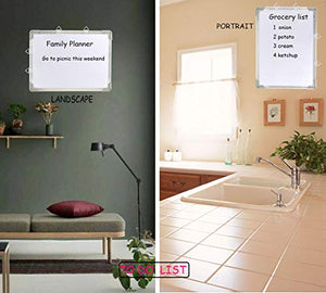 Bethone Dry Erase White Board Hanging Small Magnetic Portable Writing, Drawing & Planning Small Whiteboard for Cubicle Easy to Clean Wall Whiteboard for Office School, Kids, Home