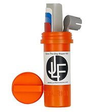 Load image into Gallery viewer, JLF Repair Kit for Inflatable Stand Up Paddle Boards (SUP) | Includes Red, White, Blue, Clear Grey PVC and Wrench (No Adhesive)
