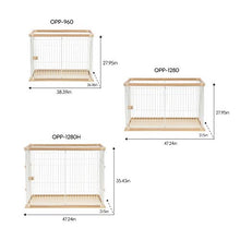 Load image into Gallery viewer, IRIS USA Medium Wire Open Pet Pen, Brown/White OPP-960
