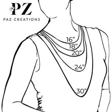 Load image into Gallery viewer, PZ Paz Creations .925 Sterling Silver Roman Glass Pendant Necklace
