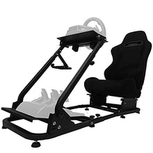 Load image into Gallery viewer, Hottoby Racing Simulator Cockpit Stand All for Fanatec/Thrustmaster/Logitech G25/G29/G920/G923 Support to PC/Xbox One/PC Gaming Simracing
