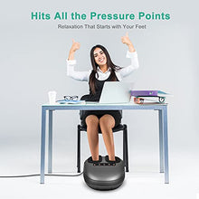 Load image into Gallery viewer, Medcursor Foot Massager Machine with Heat, Shiatsu Deep Kneading Massage, Multi-Level Settings, Air Pressure, Electric Muscle Roller Feet Massager, Fits Feet Up to Size 11
