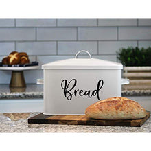 Load image into Gallery viewer, Home Acre Designs Farmhouse Kitchen Decor Metal and Stainless Steel Bundle-Bread Box-Galvanized Utensil Holder-Canister Set for Kitchen Counter-Butter Dish-Napkin Holder-Farmhouse Decor-House Decor

