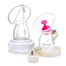 Load image into Gallery viewer, NatureBond Baby Food Pink Feeder/Fruit Feeder Pacifier (2 Pack) and Silicone Breastfeeding Manual Breast Pump with Pump Capsule, Pump Stand, Pump Strap, Stopper.
