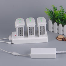 Load image into Gallery viewer, Smatree Battery Charging Hub Compatible for DJI Phantom 4/4 Pro/4 Pro V2.0/4 Adv(Charge 3 Batteries One by One, Converting Phantom 4 Battery into Power Bank)
