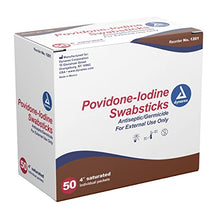 Load image into Gallery viewer, Povidone Iodine-Style: Single Swabsticks - UOM = Pack of 50

