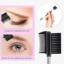 Load image into Gallery viewer, Eyelash Curlers Eyebrow Brush Kit for Women w Lash Curler, Eyelash Comb Seperator, Mascara Brushes, Eyelash Extension Tweezers, Angled Eyebrow Brush and Comb, 10 Silicone Refills Pads for Lash &amp; Brow
