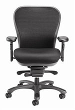 Load image into Gallery viewer, CXO Ergonomic Executive Mid Back Task Chair in Black (Blue)
