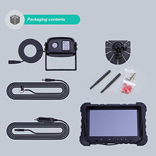 Load image into Gallery viewer, Digital Wireless Backup Camera System, 720P Reverse Camera Wireless with Infrared Night Vision and Wide Viewing Angles, 7 inch Wireless Monitor Split Screen for Trailer, RVs, Camper, 5th Wheel, etc

