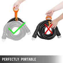 Load image into Gallery viewer, Mophorn 50Ft 50A Generator Extension Cord STW 6/3 + 8/1 AWG 100% Copper Generator Power Cord NEMA SS2-50P/CS6364 Power Assemblies 125/250VAC Twist to Lock Plug Thermoplastic Constructed Jacket, Black
