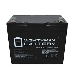 Mighty Max Battery 12V 75AH Battery Replacement for Interstate HD24-DP Brand Product