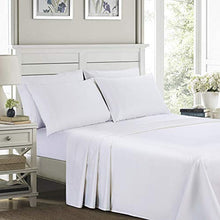 Load image into Gallery viewer, Bed Sheet Set Queen Size Sheets 4 Pieces, 600 Thread Count 100% Supima Cotton Sheets, Soft &amp; Silk Sateen Weave, Fits Mattress Up to 18" ,Deep Pocket, Breathable &amp; Fade Resistant
