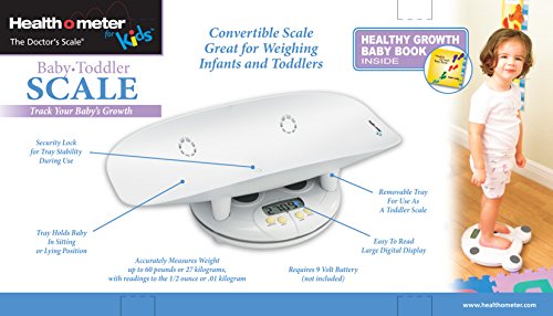 Health o Meter Grow with Me 2 in 1 Baby to Toddler Scale with Growth Chart Book