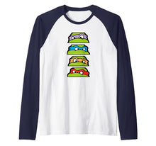 Load image into Gallery viewer, Mademark x Teenage Mutant Ninja Turtles - Donatello, Raphael, Michelangelo, and Leonardo Raglan Baseball Tee
