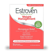 Load image into Gallery viewer, Estroven Weight Management for Menopause Relief, Helps Reduce Hot Flashes and Night Sweats, Helps Manage Weight, 30 Count
