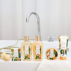 Spa Gift Basket, Spa Luxetique Bath and Body Gift Set, Bath Sets for Women Gift, Luxury 8 Pcs Home Bath Set Includes Body Lotion, Bath Bombs, Bath Salt, Mother's Day Gift Set for Women