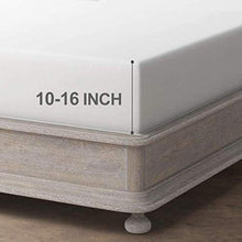 Load image into Gallery viewer, NANKO Queen Fitted Sheet 80x60 Deep Pocket Mattress Only Black Marble Printed Best Luxury Cool Soft Lightweight Microfiber Bedding Set 2 Pillowcases 11 12 14 15 16 inch
